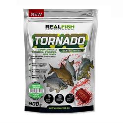 Прикормка Real Fish Tornado Карась - Зеленый чеснок